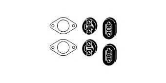 HJS 82 49 8370 Mounting Kit, exhaust system